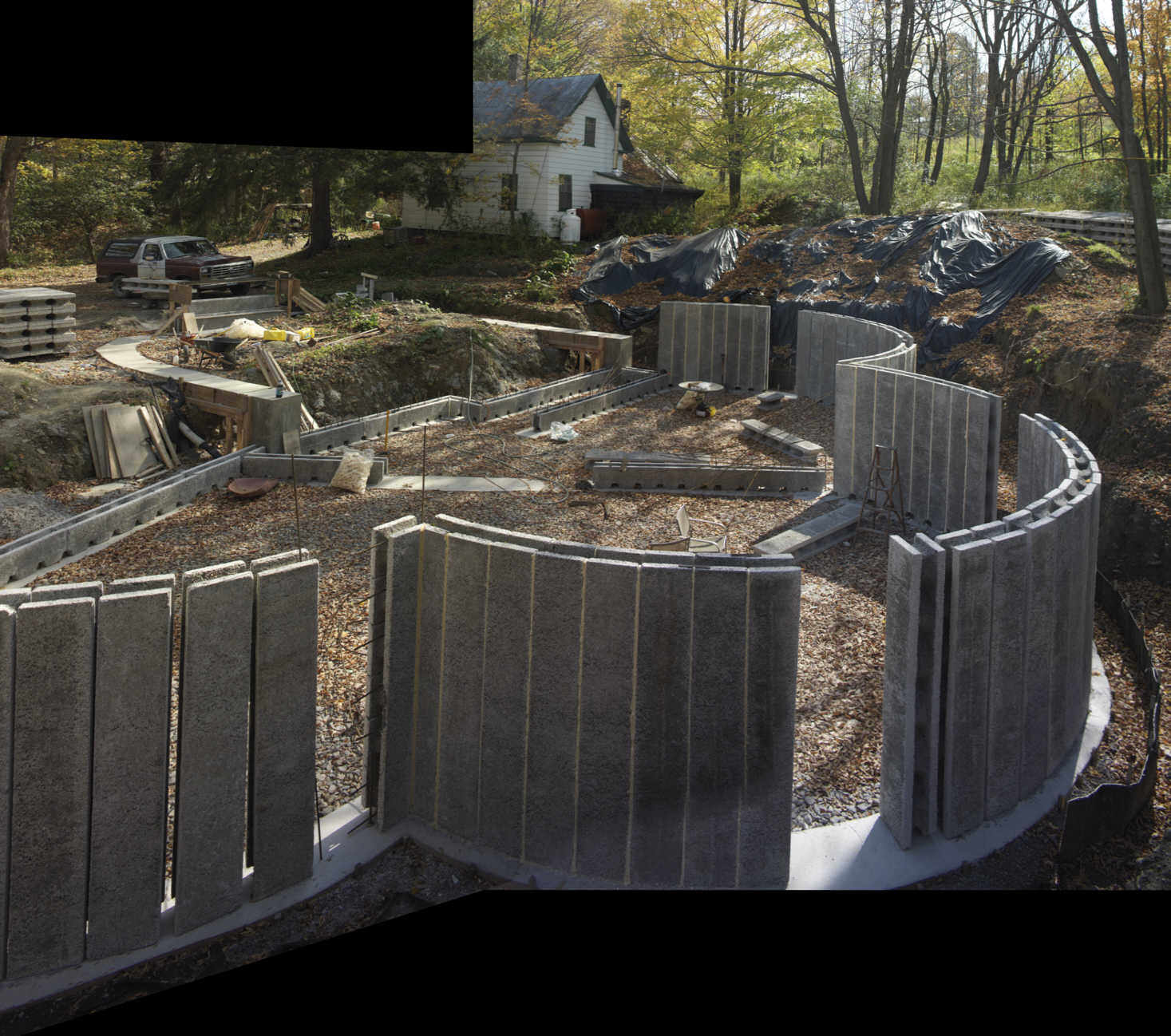 Basement Wall Progress, October 16th