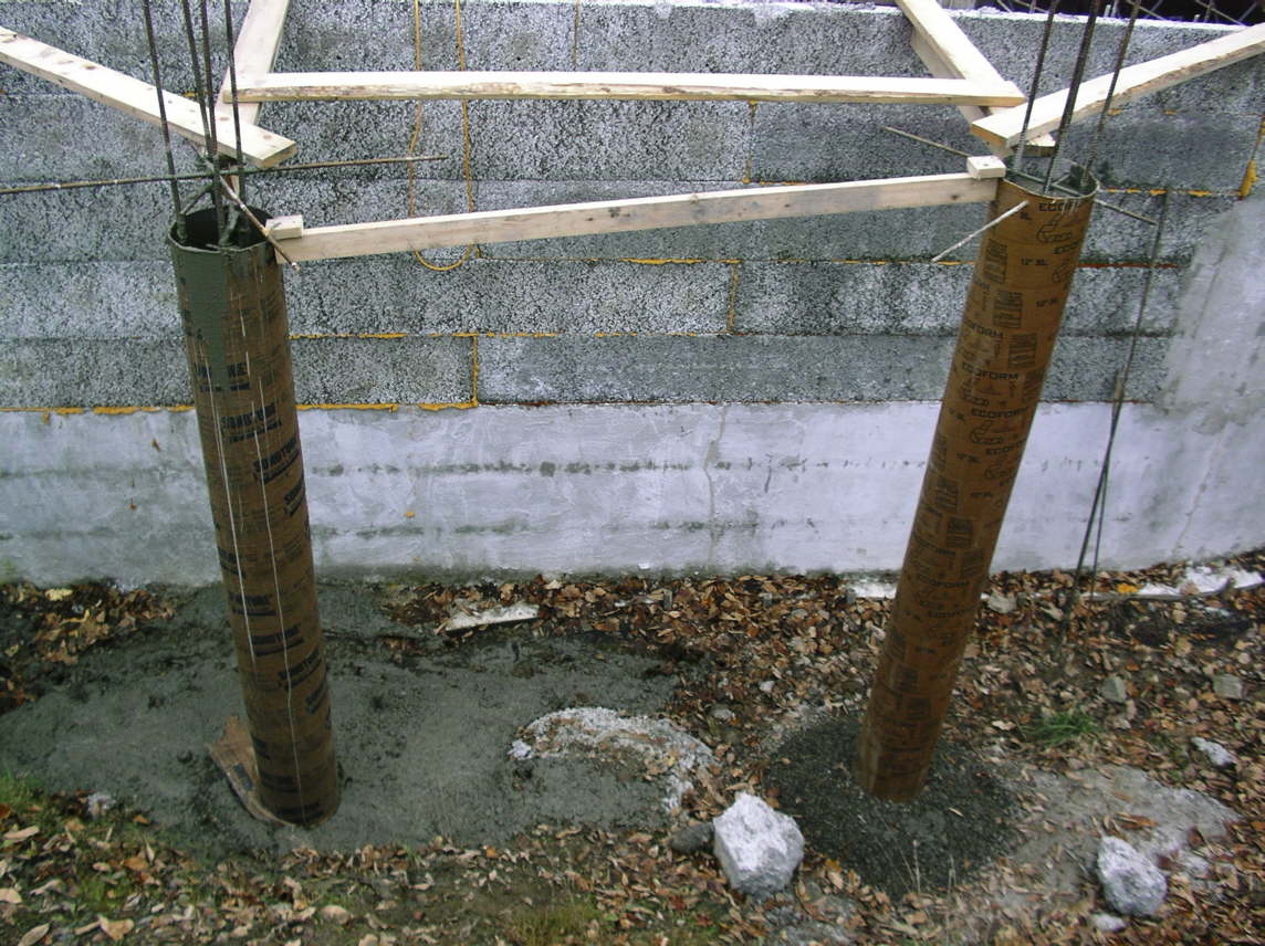 The Column Forms
after the Pour