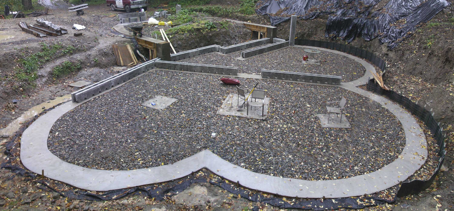 The Foundation hole view from the West Northwest, September 28