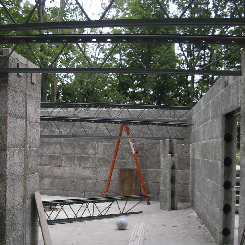 Lifting up a joist, September 2nd, 2007