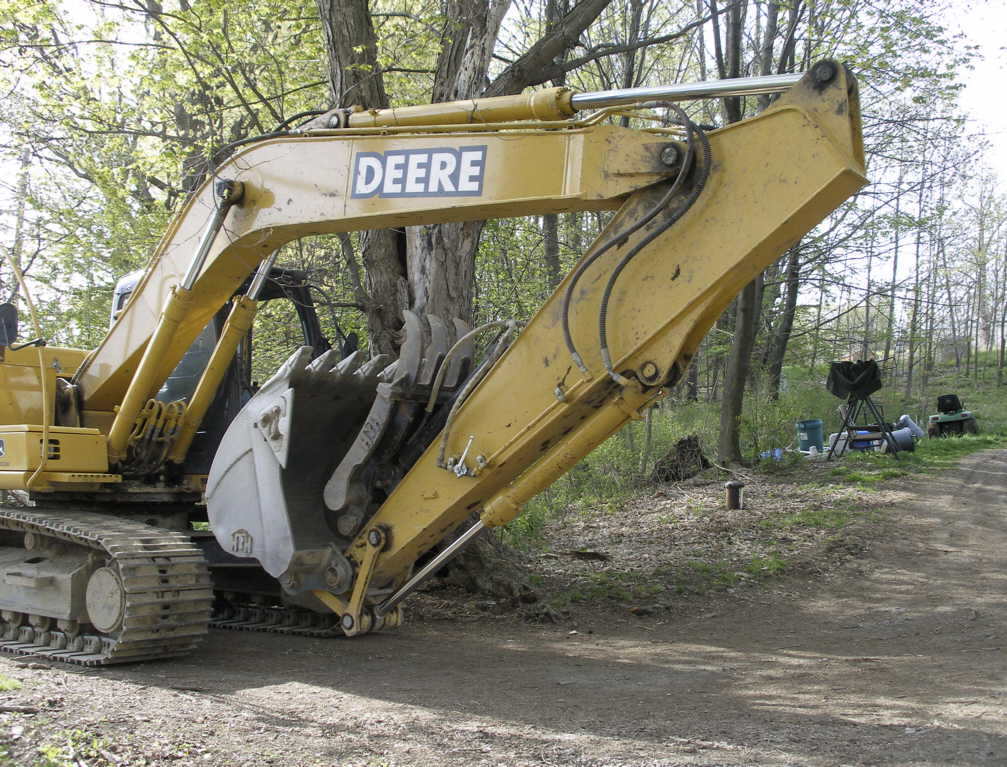 Excavator arrival 2, May 9