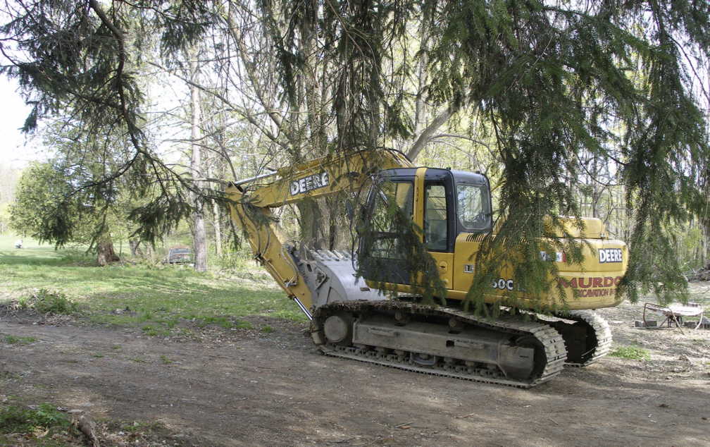 Excavator arrival 3, May 9