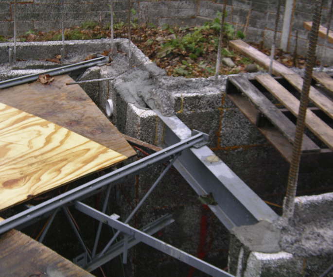 Void filling at the beam across the starwell end