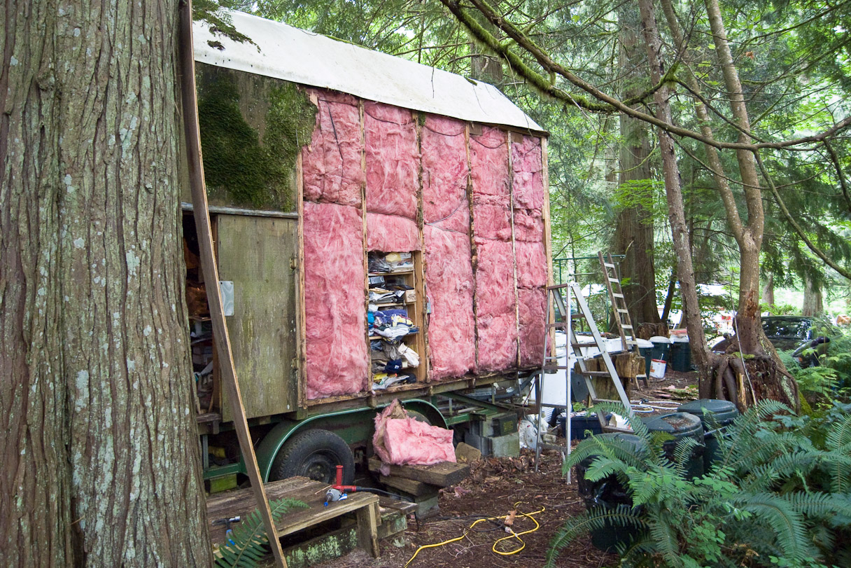 Insulation falls away, June 20th 2009