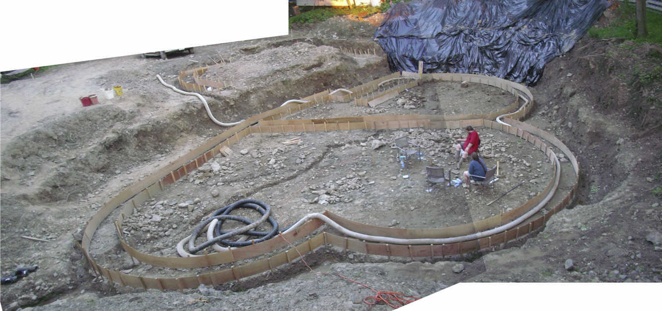 The Foundation hole view from the West, June 14