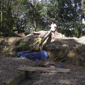 The new gravel slide, August 10, 2006