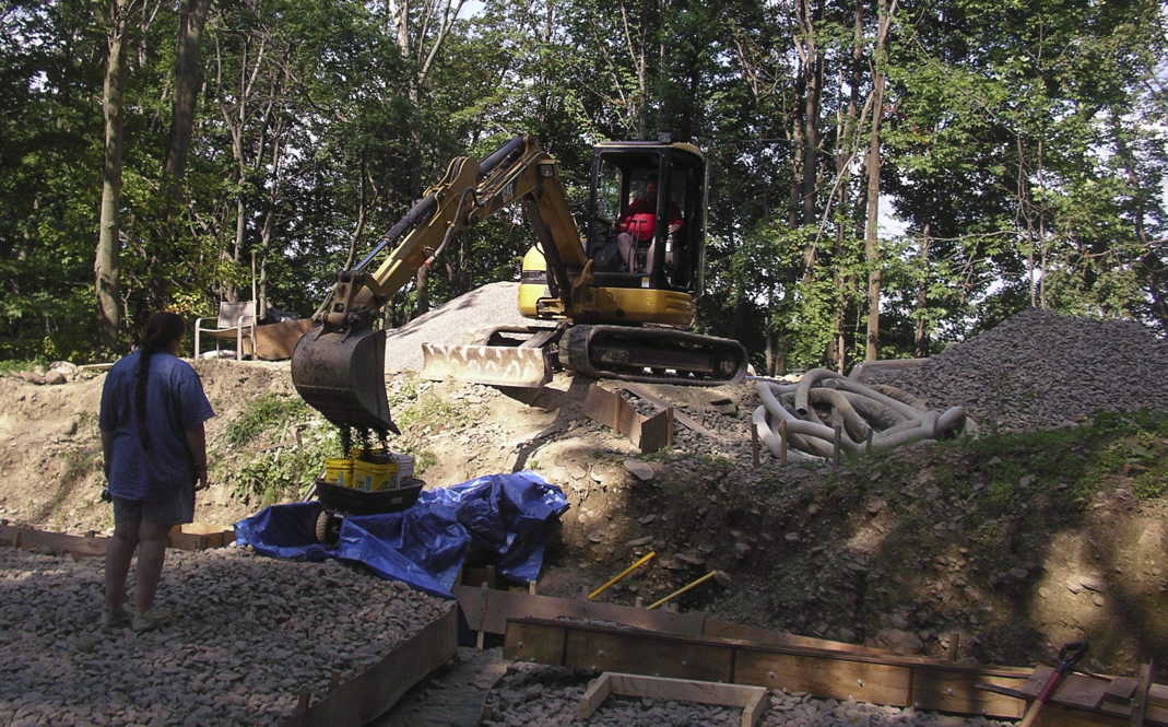 Moving Pea Gravel, Aug 9, 2006