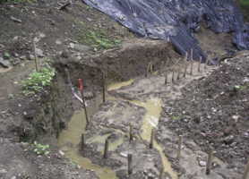 The Uphill side of the Garage Hole, June 27, 2006