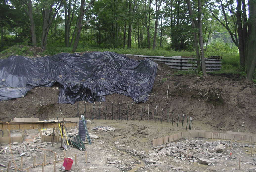 The start of the fence, June 30, 2006