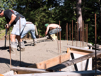 First Floor Pour - July 25th, 2008