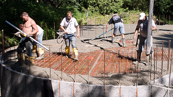 First Floor Pour - July 25th, 2008