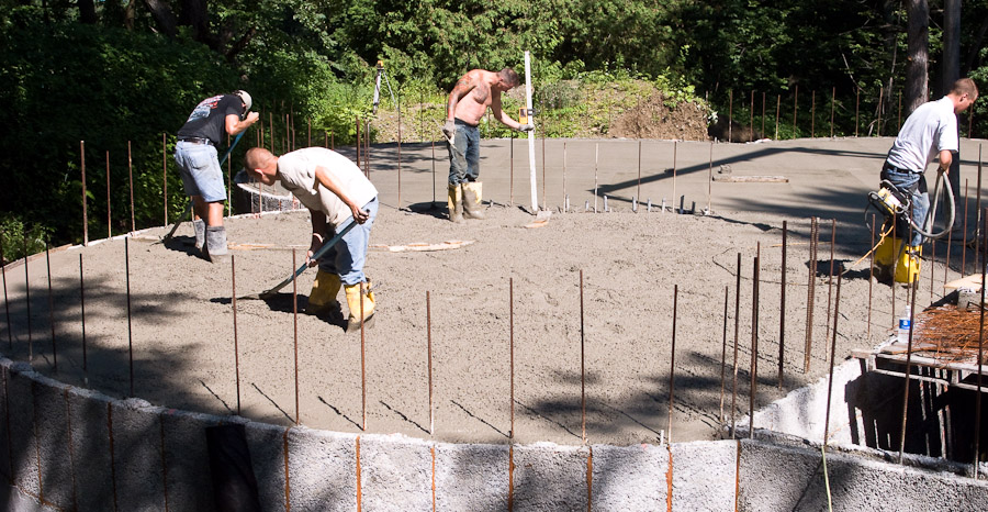 First Floor Pour - July 25th, 2008