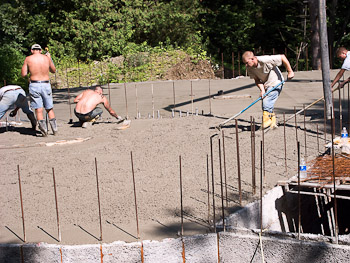 First Floor Pour - July 25th, 2008