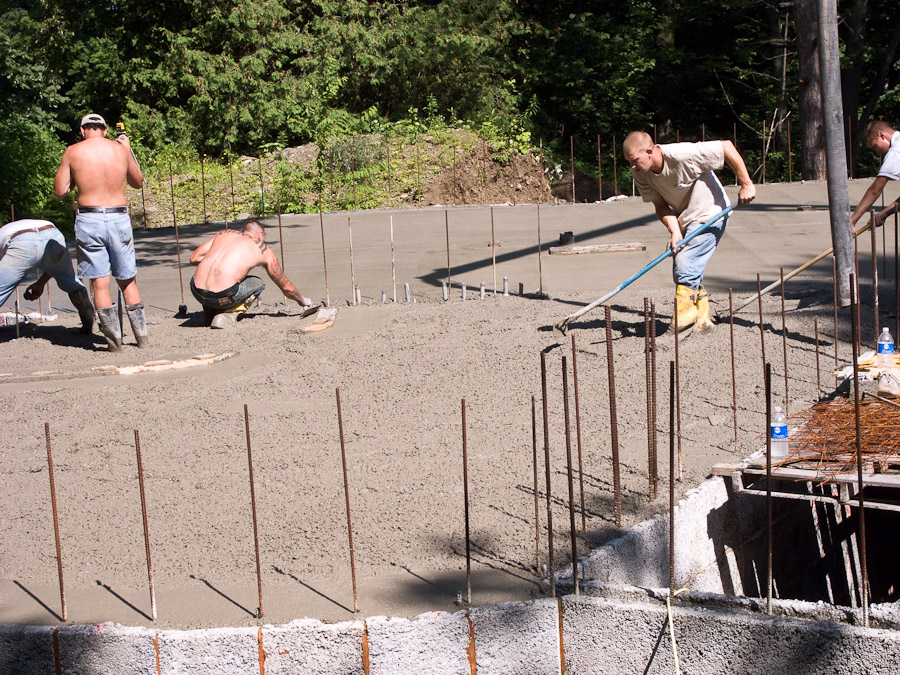 First Floor Pour - July 25th, 2008