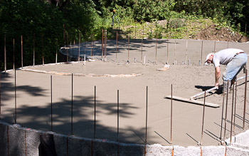 First Floor Pour - July 25th, 2008