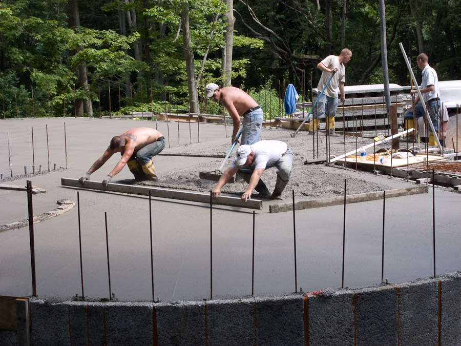 First Floor Pour - July 25th, 2008
