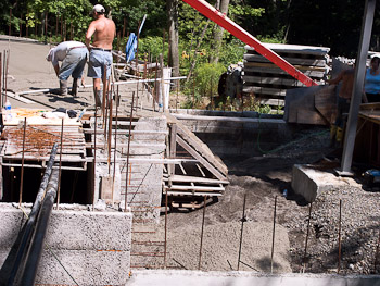 First Floor Pour - July 25th, 2008
