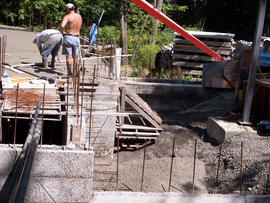First Floor Pour - July 25th, 2008