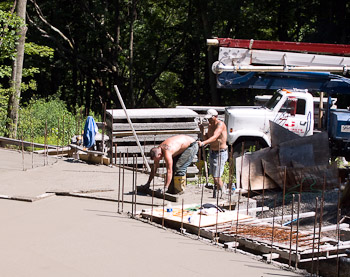 First Floor Pour - July 25th, 2008