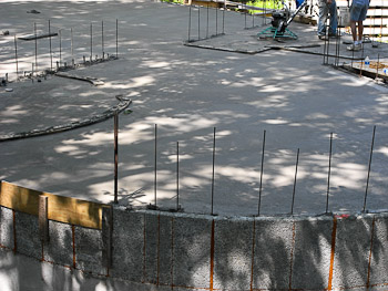 First Floor Pour - July 25th, 2008