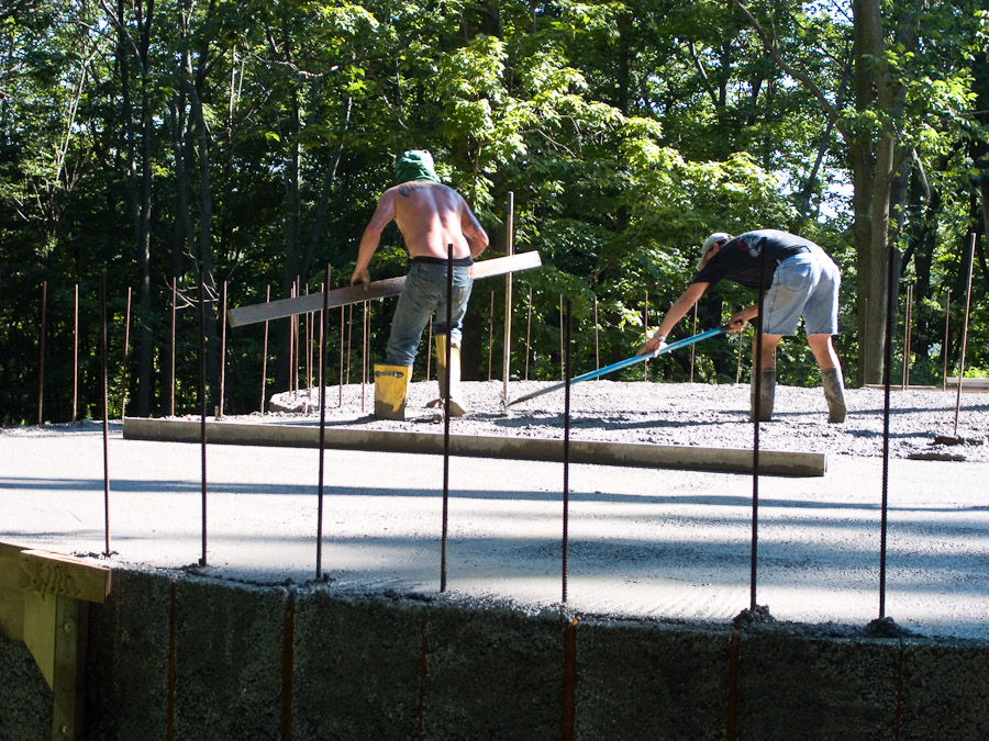 First Floor Pour - July 25th, 2008