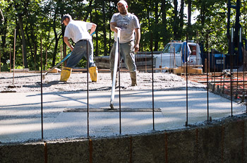 First Floor Pour - July 25th, 2008
