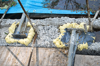 Preparing for the First Floor Pour - June 2nd, 2008