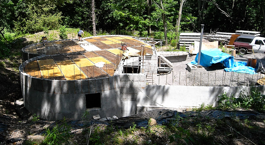 Preparing for the First Floor Pour - June 15th, 2008