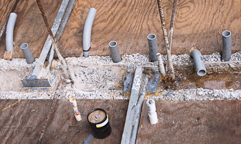 Preparing for the First Floor Pour - June 20th, 2008