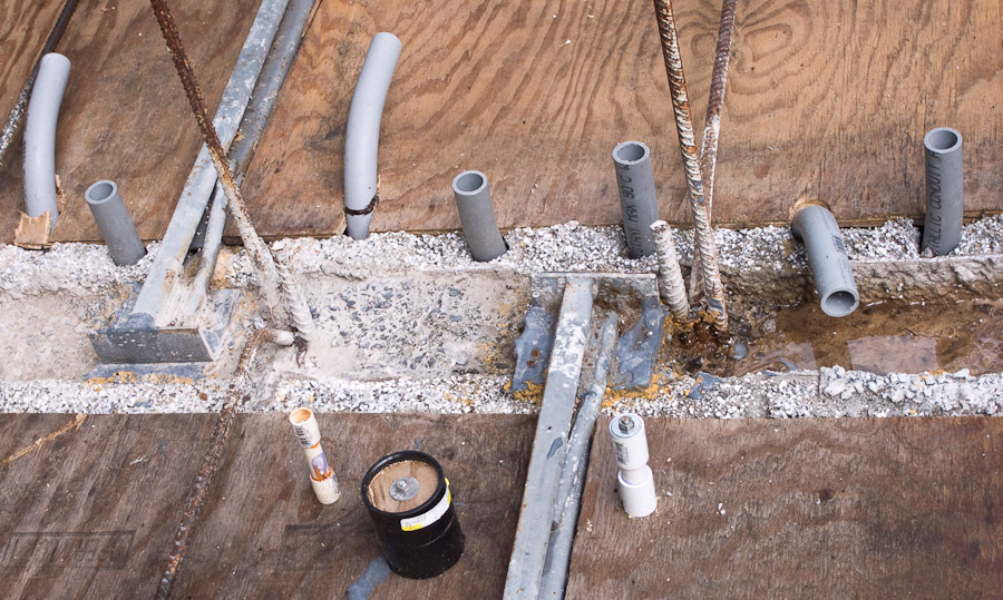 Preparing for the First Floor Pour - June 20th, 2008