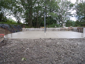 The Garage Floor Pour August 12th, 2008