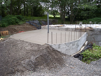 The Garage Floor Pour August 12th, 2008