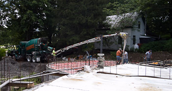 The Garage Floor Pour August 12th, 2008