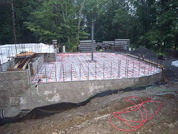Preparation for the Garage Floor Pour August 11th, 2008