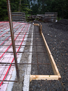 Preparation for the Garage Floor Pour August 11th, 2008