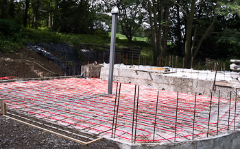 Preparation for the Garage Floor Pour August 12th, 2008